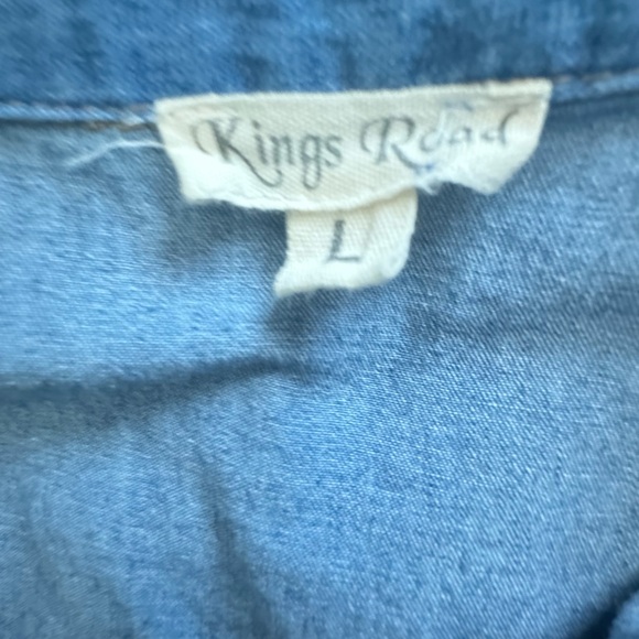 Kings Road Denim Button-Up Maxi Dress - Picture 4 of 5